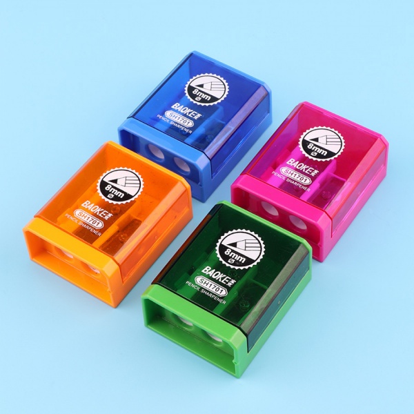 Чинка з контейнером 2 отвори в асортименті SH1701 Baoke