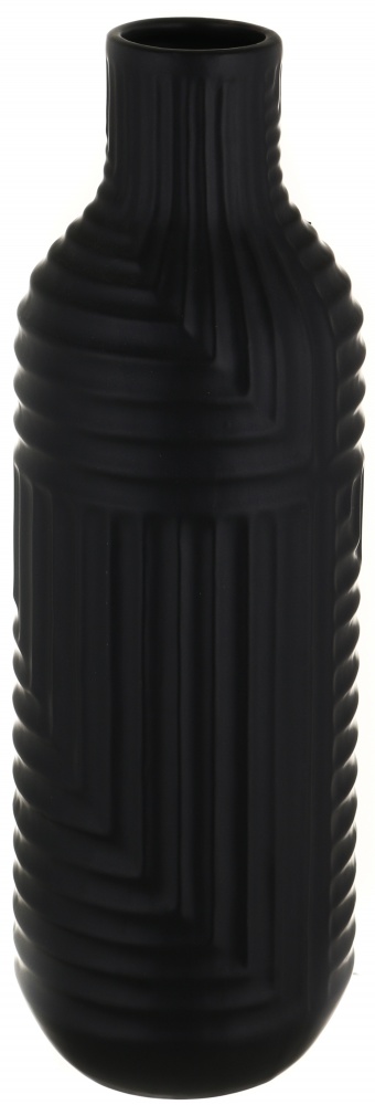 Ваза керамическая Pinsung Ceramics Rooricone 38 см черная матовая PS32931