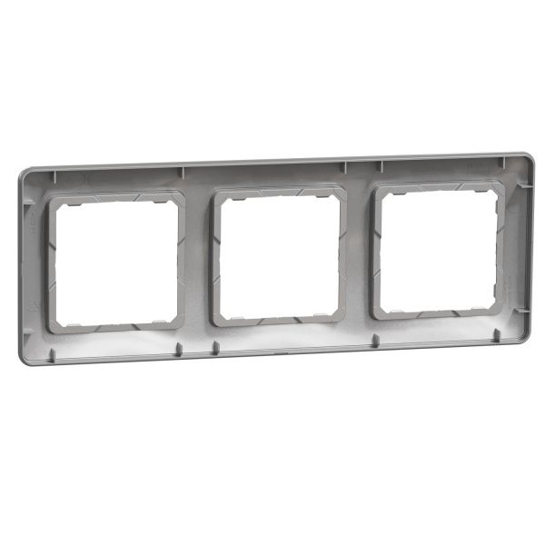 Рамка трехместная Schneider Electric Sedna Design универсальная алюминий SDD313803