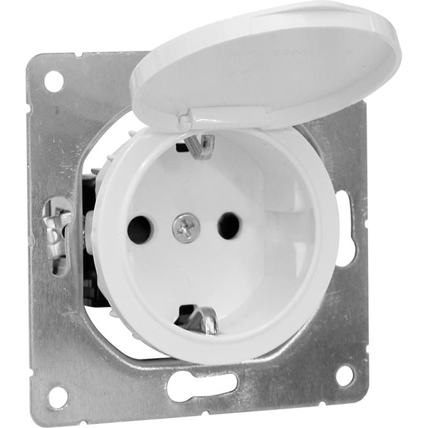 Розетка HausMark Bela з кришкою білий SNG-SCP.RD20MG1WGC-WH