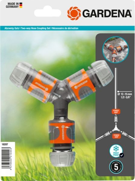 Коннектор Gardena с двухстороннего муфтой 13 мм 3 шт. 18287-20