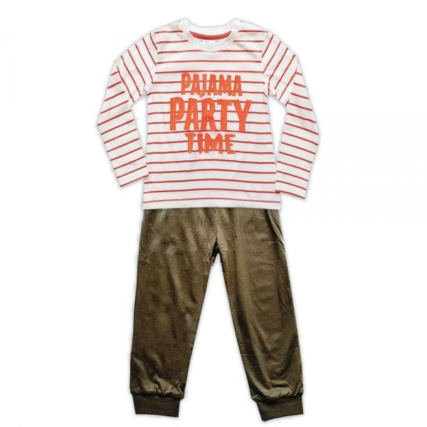 Пижама детская для мальчика Colibri р.98 оранжевый с зеленым B7005 