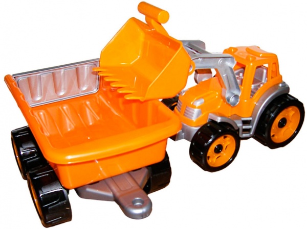 Іграшка ТехноК Трактор із ковшем та причепом 3688 3688