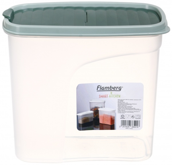 Ємність для зберігання Sand 1,8 л трав`яна Flamberg Smart Kitchen