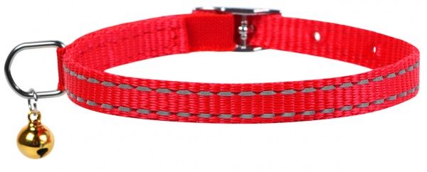 Ошейник Dog Extreme с нейлона 1х20-30 см красный