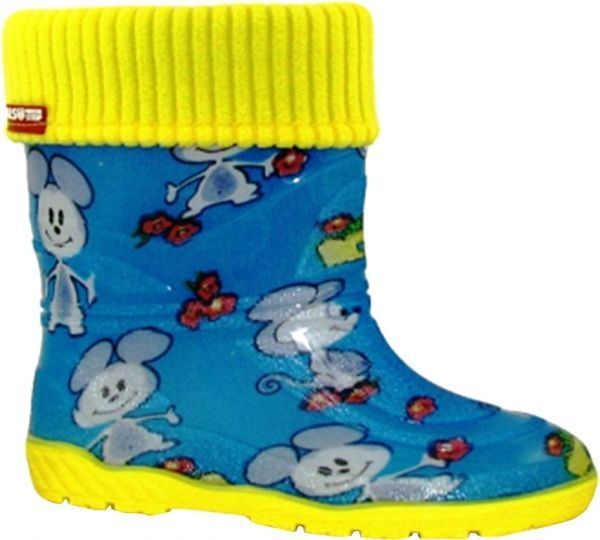 Сапоги резиновые Alisa Line Мышь р.25 желтыйсиний 