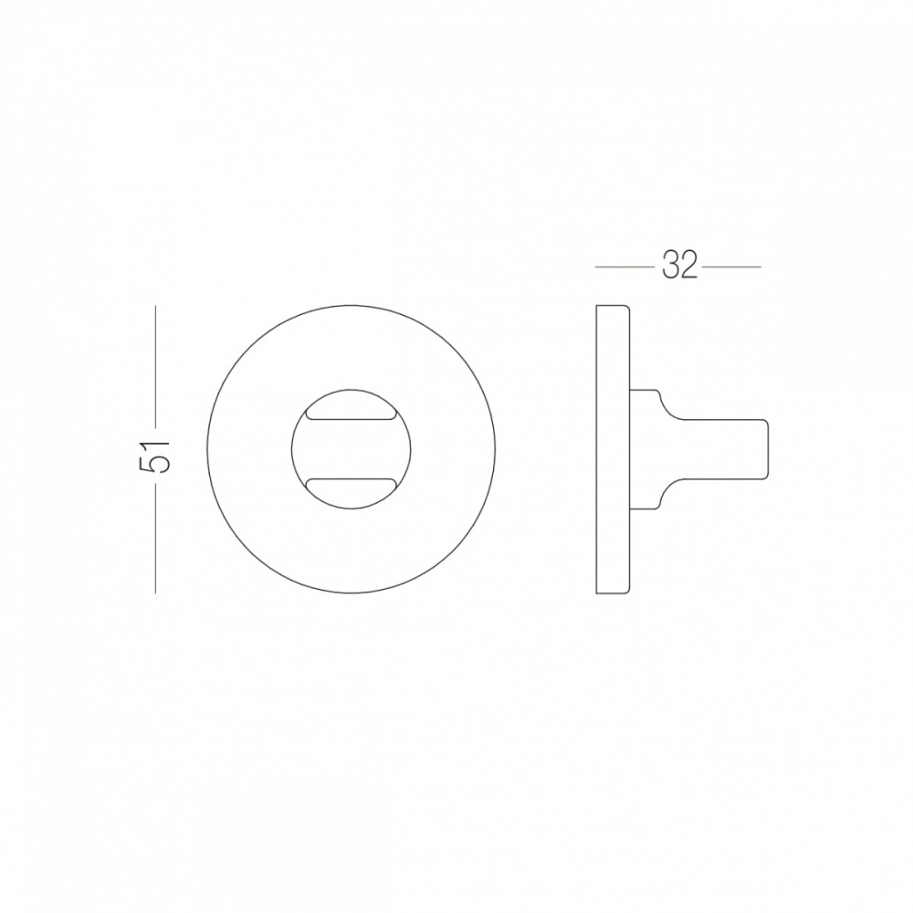 Накладка под WC MVM T19 SB матовая латунь