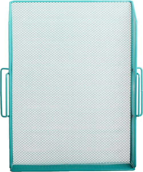 Лоток для бумаг 26.5х33.5х7.8 см бирюзовый