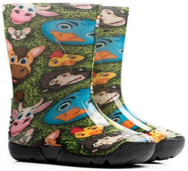 Чоботи гумові Олдком Cartoon Joy р.23 зелений 