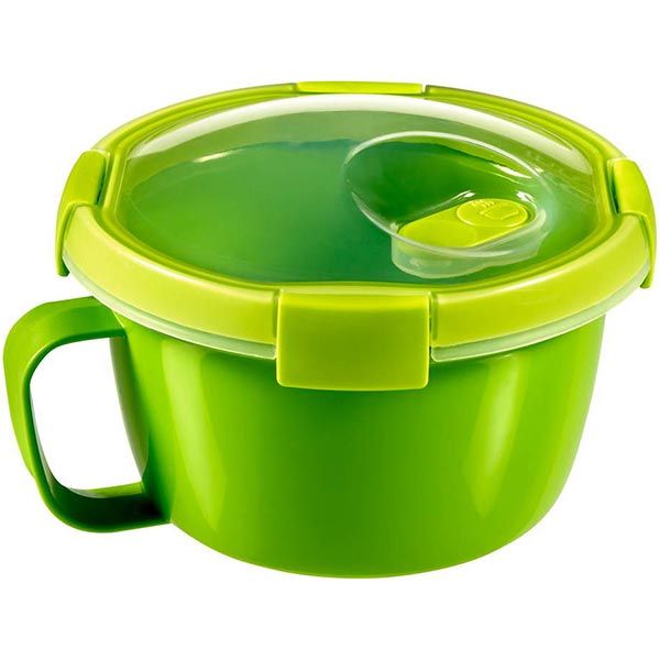 Контейнер с крышкой To Go Soup & Noodles 900 мл зеленый Curver
