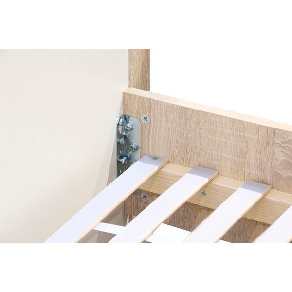 Кровать Aqua Rodos Malaga 160x200 см дуб сонома белый