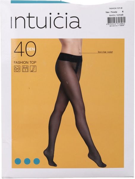 Колготки женские Интуиция Fashion top 40 den р. 4 черный 
