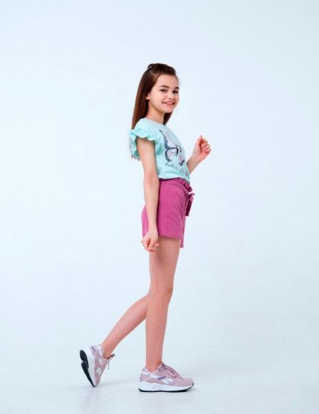 Шорты для девочек Smil 112310 р.122 лиловый 