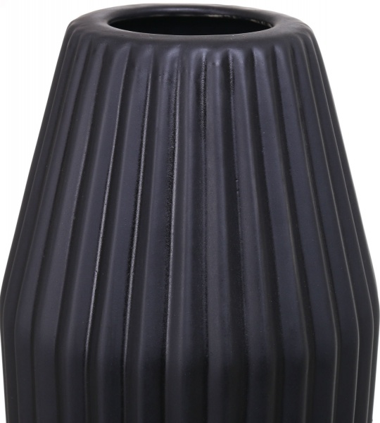 Ваза керамическая черный Осло 14,5х49 см