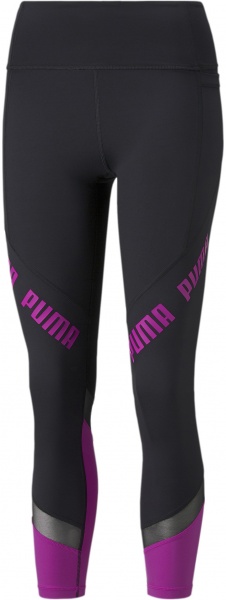Лосины Puma Train Logo Eversculpt Tight 52159451 р.XL черно-фиолетовый