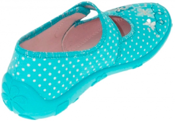 Тапочки для девочек Beck Magic р.29 бирюзовый 215256G29AB 