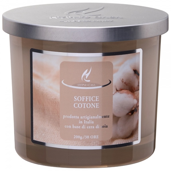 Свеча ароматическая Hypno Casa SOFFICE COTONE 