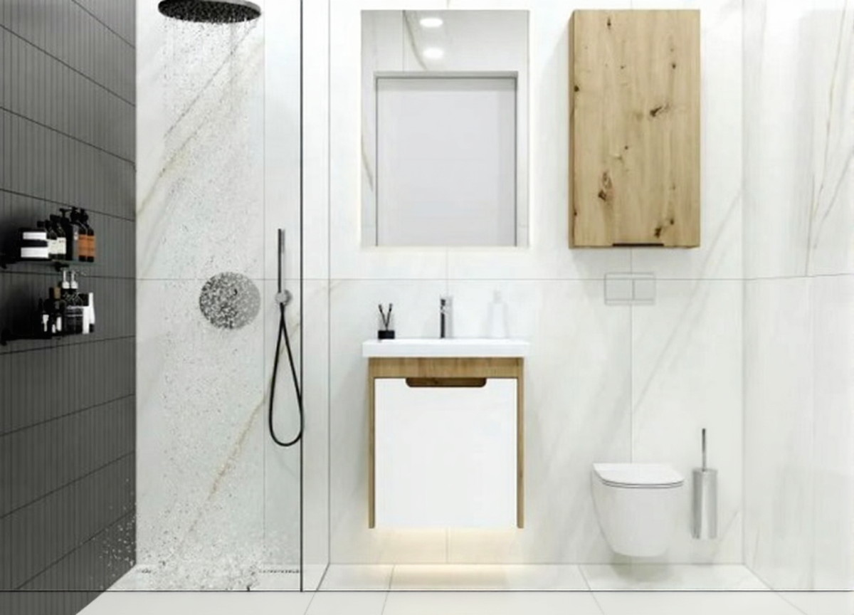 Тумба консольная Грейд Lina дуб артизан под умывальник Como 50