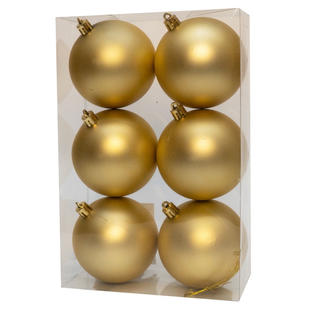Набор елочных шаров 892234 d 80 мм 6 шт./уп.