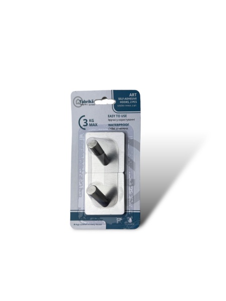 Крючок PRC самоклеющийся ART набор 2 шт для мебели и ванной комнаты