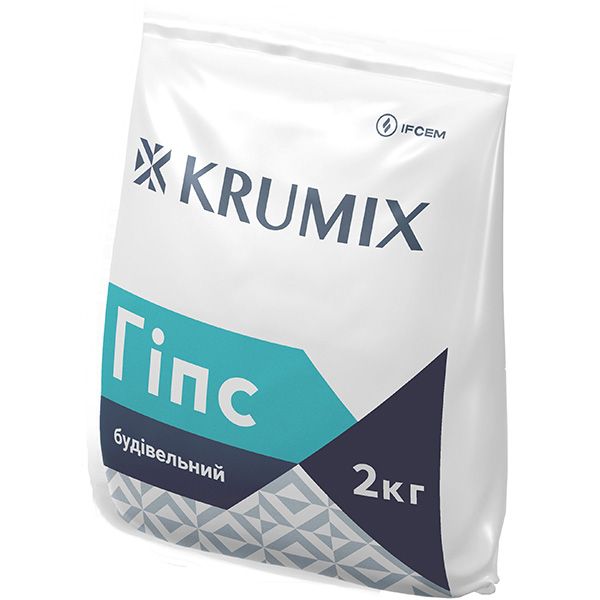Гіпс будівельний KRUMIX Г-5 Н II 2 кг