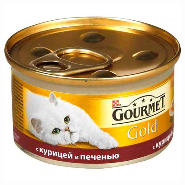 Корм Purina Gourmet Gold шматочки з куркою і печінкою в підливі 85 г