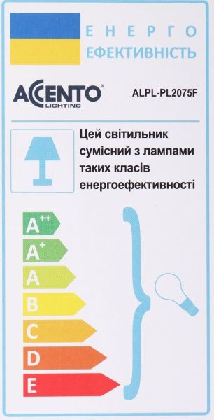 Торшер Accento lighting Reims E27 60 Вт ALPL-PL2075F хром 