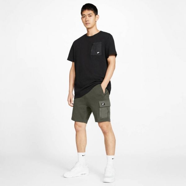 Шорты Nike M NSW ME SHORT LTWT MIX BV3116-325 р. S зеленый