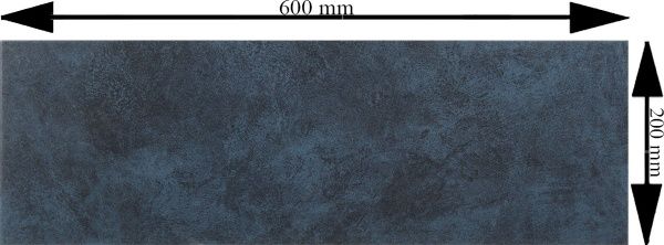 Плитка Cersanit Діксі дарк блу сатін 20x60 см 