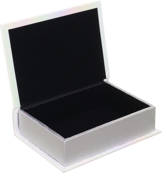 Шкатулка-книга Хамелеон 23х17х6 см молочная