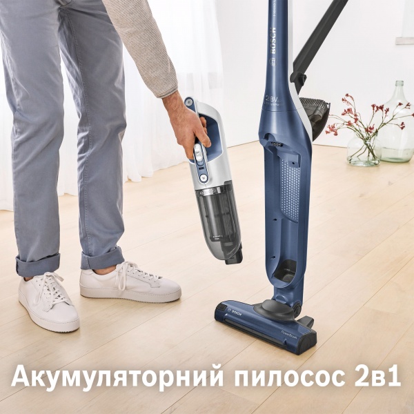 Пылесос аккумуляторный Bosch Flexxo Gen2 Серия 4 BCH3K2851 blue 