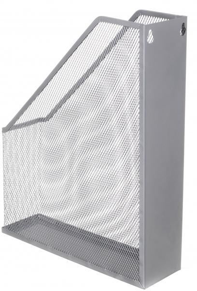 Лоток для бумаг вертикальный металл 25х72х32 см серый Nota Bene