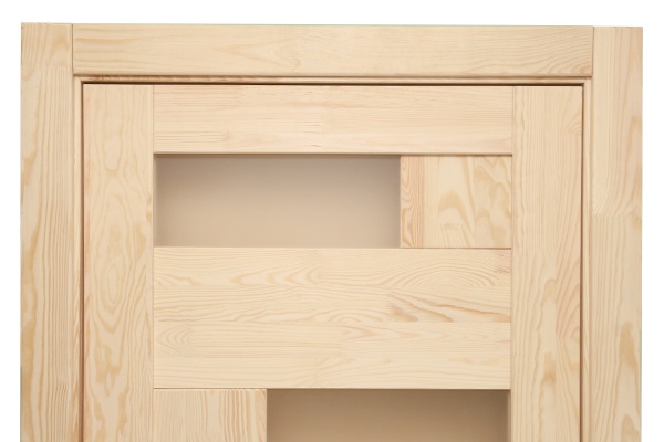 Дверное полотно Домінант-Вуд Мозаика 2-1 – полустекло 700х2000х36 ПО 700 мм под покраску 