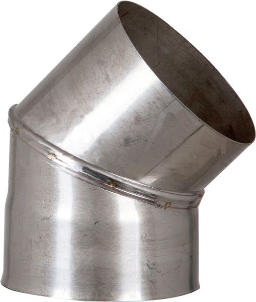 Коліно моно 1 мм нерж Ф160 мм 45°LIRA-LTD 