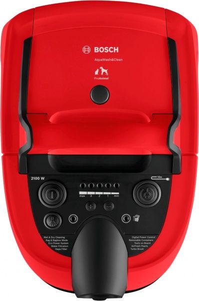 Пылесос моющий Bosch BWD421PET red/black 