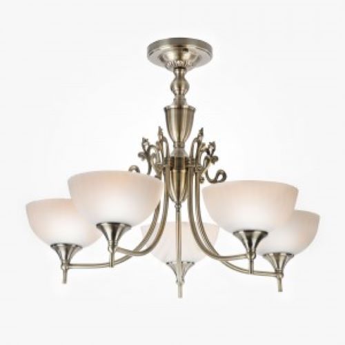 Люстра потолочная Strotskis Lira 60053/5 5x60 Вт E14 бронзовый 