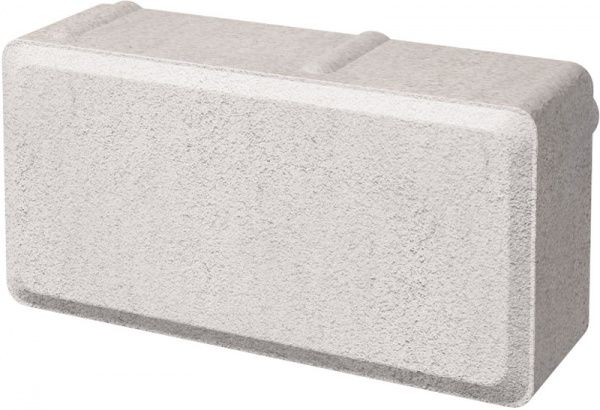 Тротуарная плитка Brukland Кирпич H= 45 мм белая