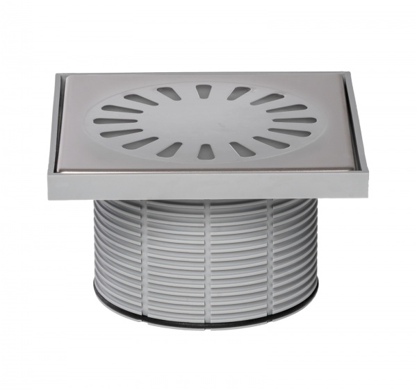 Надставка для трапа Styron с решеткой Цветок STY-505-FLOWER