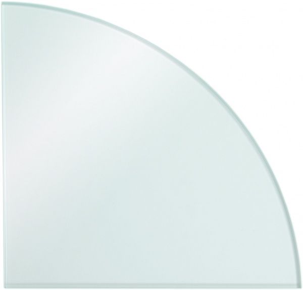 Полка стеклянная ВС радиусная 250x250 мм прозрачный 
