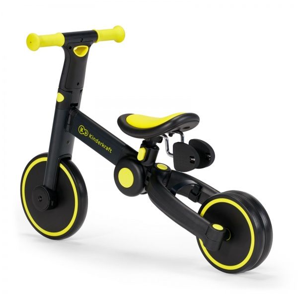 Велосипед детский Kinderkraft 4TRIKE Black Volt черный с желтым KR4TRI00BLK0000
