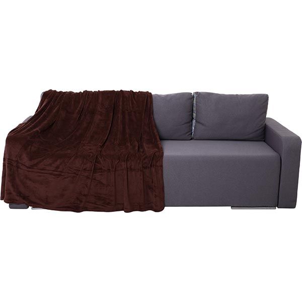 Плед мікрофібра Underprice шоколад 200x220 см