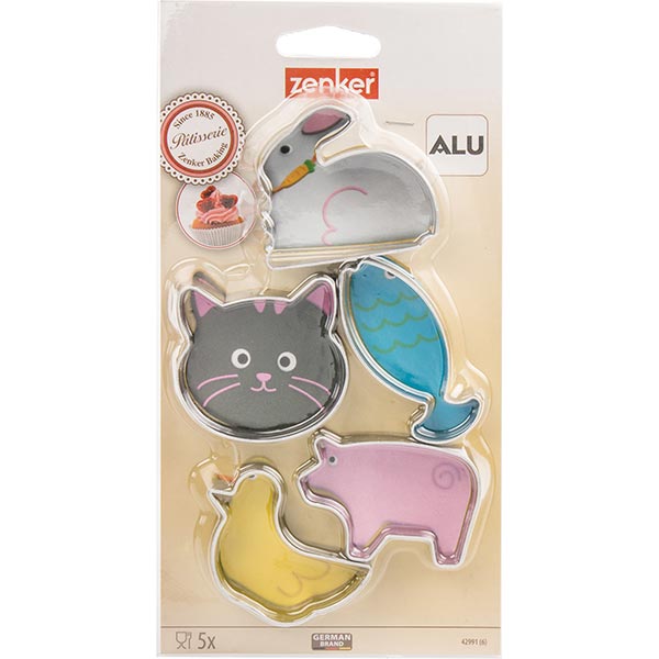 Набор форм для вырезания печенья Животные Zenker