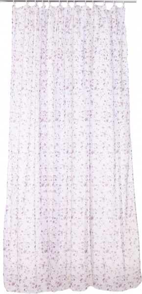 Тюль JAS P5225-C1 300х270 см цветок фиолетовый