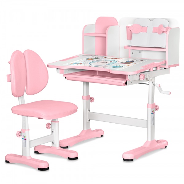 Комплект мебели детский Evo-kids BD-28 Panda Pink