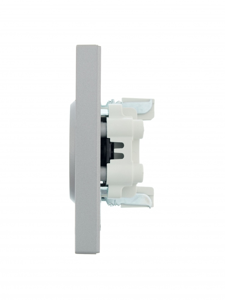 Розетка побутова без заземлення Lezard Vesna IP20 сірий 742-3500-128B