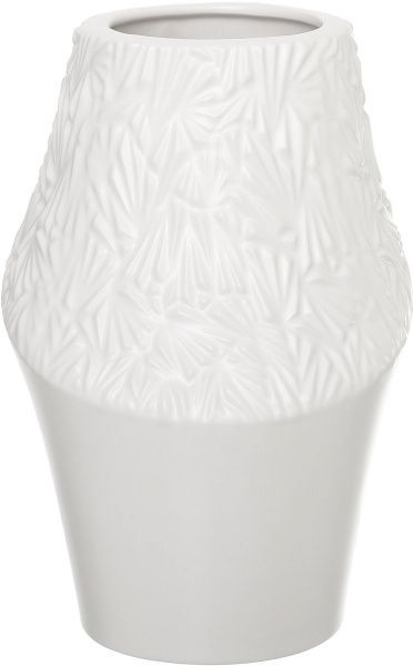 Ваза фаянсовая Surface 21х19,5х30 см белая Jomaze