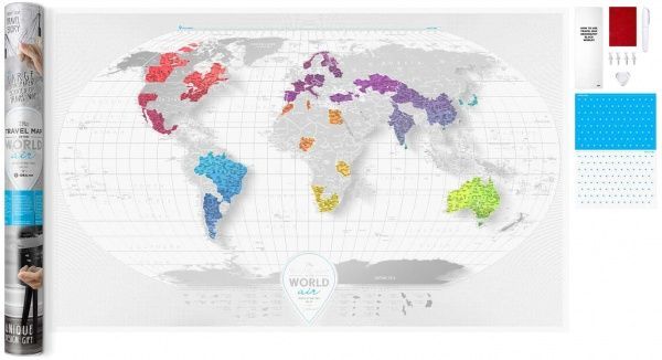 Скретч-карта Travel Map AIR World (англ)
