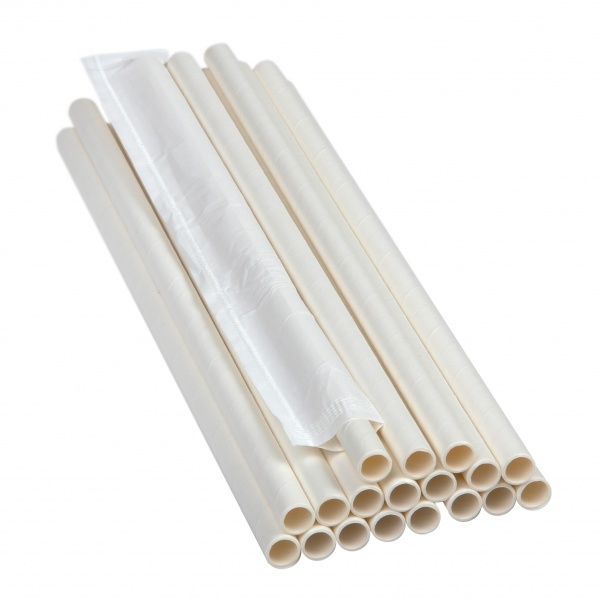 Трубочки PROservice белые 500 шт.