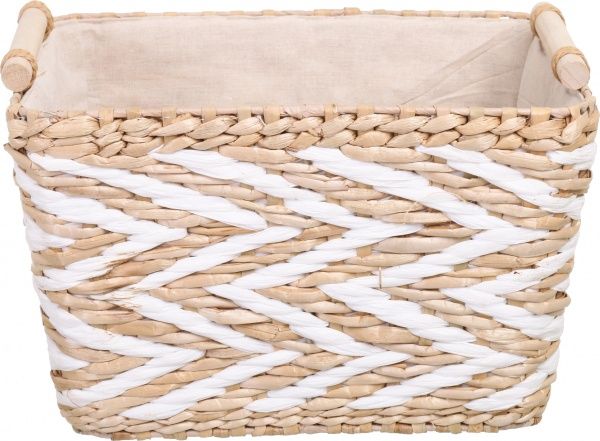 Кошик плетений Tony Bridge Basket з текстилем 38х26х24 см BXF20-5A-2 
