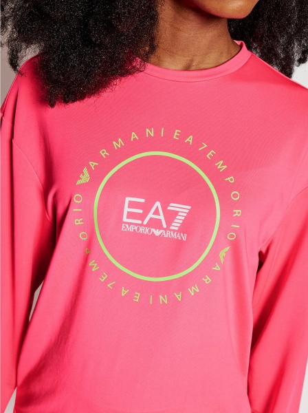 Свитшот EA7 SWEATSHIRT 3KTM11-TJ9RZ-1427 р. L малиновый